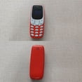 thumbnail image 3 of Teléfono móvil Teléfono GSM Teléfono móvil Red 2G Recargable Tarjeta SIM dual Teléfono Reproductor de música, Rojo Inevent EL2669-02B, 3 of 7