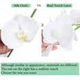 thumbnail image 5 of MELLCO 70CM 8 heads Artificial Phalaenopsis Flowers Branches Silk Orchids Flowers for Home Office Wedding Decoration (1pc White), 5 of 8
