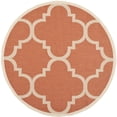 thumbnail image 1 of Safavieh Courtyard Tapis Rond 7 Pieds10 Pouces Tissé à la Machine en Terracotta, 1 of 1
