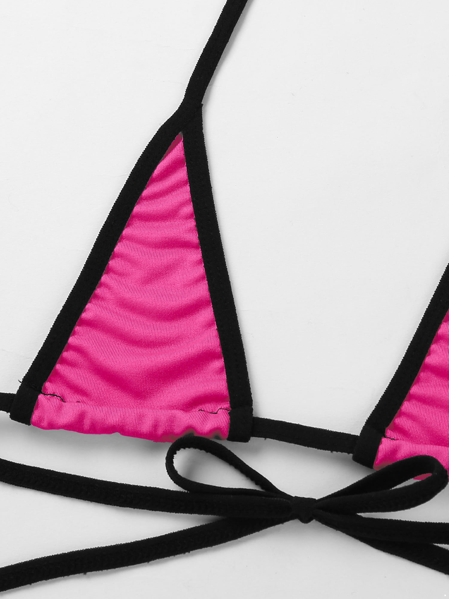 iiniim Womens Mini Bikini Lingerie Set Halter Neck Tie-on Bra Top with  Thongs Swimwear 