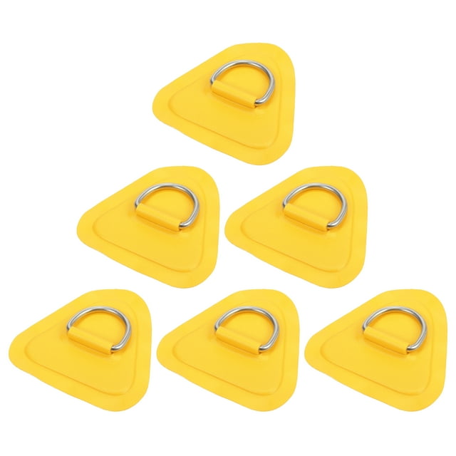 Unique Bargains 6 Pcs Patch Anneau D PVC Acier Inoxydable Forme Triangle Anneau D Vert pour Kayak Canot Pont