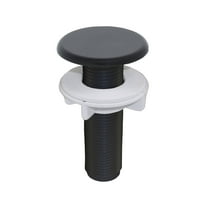 Danco 1-3/4 in. Plastic Sink Hole Cover in Matte Black (11091)