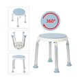thumbnail image 3 of Taburete para ducha redondo - Banqueta para Baño Ajustable en Altura - Taburete giratorio 360 ° esquí esquí Gafas de esquí, 3 of 5
