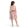 thumbnail image 3 of Kensie Girl Floral Mesh Sleeveless Ruffle Dress, Sizes 4-16, 3 of 7