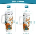 thumbnail image 6 of Yayeee 30oz Stainless Steel Tumbler with Straw and Handle Double-Wall Insulated Travel Water Bottle, Big Pumpkins, 6 of 8