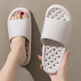 thumbnail image 3 of Indoor Slippers Water Shower Sandals Hollow Out Design Non Slip Sole Quick Drying Comfortable for Home Bath Use, 3 of 3