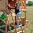 thumbnail image 4 of Backyard Discovery Montpelier Cedar Wood Swing Set, Slide, Clubhouse, Monkey Bars, 4 of 12