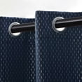 thumbnail image 2 of Superior Shimmer Blackout Curtains, Grommet Header, Set of 2, 52" X 84", Navy Blue, 2 of 5