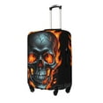 thumbnail image 1 of Fotbe Flame Metal Skull Funda Protectora para Equipaje, Antirrayones y Resistente a la Suciedad, Compatible con Maletas de 18 a 32 Pulgadas-Large, 1 of 7