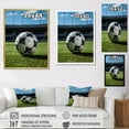 thumbnail image 4 of Designart "Soccer Ball Of Forms I" Sports Floater Framed Wall Decor, 4 of 7