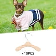 thumbnail image 6 of 10 Pieces Pet Hangers Wood Pet Hanger Multipurpose Portable Dog Clothes Hangers Pet Costume Hangers for Pet Jewelry Children 14cm, 6 of 10