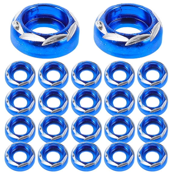 BESTONZON 50PCS Aluminum Alloy License Plate Bolt Nuts for Motorcycle Outdoor Use by Car Enthusiasts