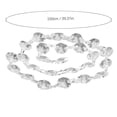 thumbnail image 4 of Xloro Crystal Bead Curtain Strand Clear Acrylic Chandelier Garland Hanging Gem Bead String Crystal Tassel Screen for Home Living Room & Party Decor (1Pc 39.37"), 4 of 9