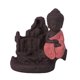 thumbnail image 2 of Buda de cerámica hecho a mano, quemador de reflujo decorativo - Rojo, 2 of 5