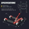 thumbnail image 7 of Ktaxon 2PCS 1500 lbs Mechanical Car Wheel Dolly, 7 of 7