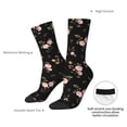 thumbnail image 4 of KLL Flowers Print Cool Socks Men's Women's Crew Socks Funny Crazy Novelty Stockings, 4 of 6