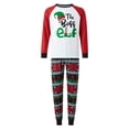 thumbnail image 2 of Family Matching Christmas Pajamas Sets Long Sleeve Christmas Letter Print Tops Pattern Print Pants, 2 of 8