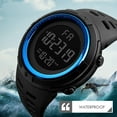 thumbnail image 5 of Eosunjian LED Digital Watch Electronics Waterproof Adjustable Wrist Strap Large Screen Date And Day Time Display Legible Accurate Display 12/24 Hourly Electric Product Blue, 5 of 13
