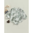 thumbnail image 2 of Douhoow Baby Autumn Casual Romper Boys Girls Tie Dye Print Long Sleeve O-neck Loose Jumpsuits, 2 of 8
