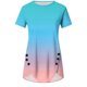 thumbnail image 2 of mfyjkho Tops Para Salir, Blusa Informal Con Botones Y Cuello Redondo Para Mujer, Cómoda, De Manga Corta Y Estampada Tops Para Salir S, 2 of 4