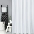 thumbnail image 7 of HOMERRY White Shower Curtain Fabric, Waffle Weave Polyester Fabric Shower Curtain for Bathroom with Grommet Top Design Washable, White, 72x96 Inch, 7 of 7
