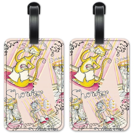 Vanity - Luggage ID Tags / Suitcase Identification Cards - Set of 2