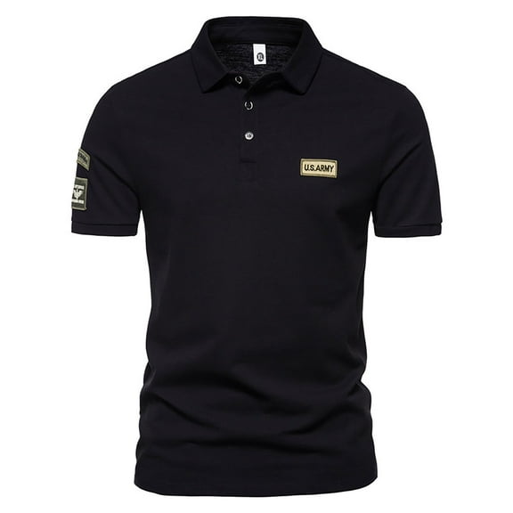 CaiJunJia George Polo Shirt,Men's Classic Short Sleeve Solid Performance Deck Pique Polo Shirt