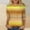 #355-Gold, variant on Ounisa Womens 3/4 Sleeve Tops Crew Neck Printed Loose Fit Soft Fabric Breathable 2026 Spring Daily Casual Comfortable Stylish Trendy Tees S-2XL