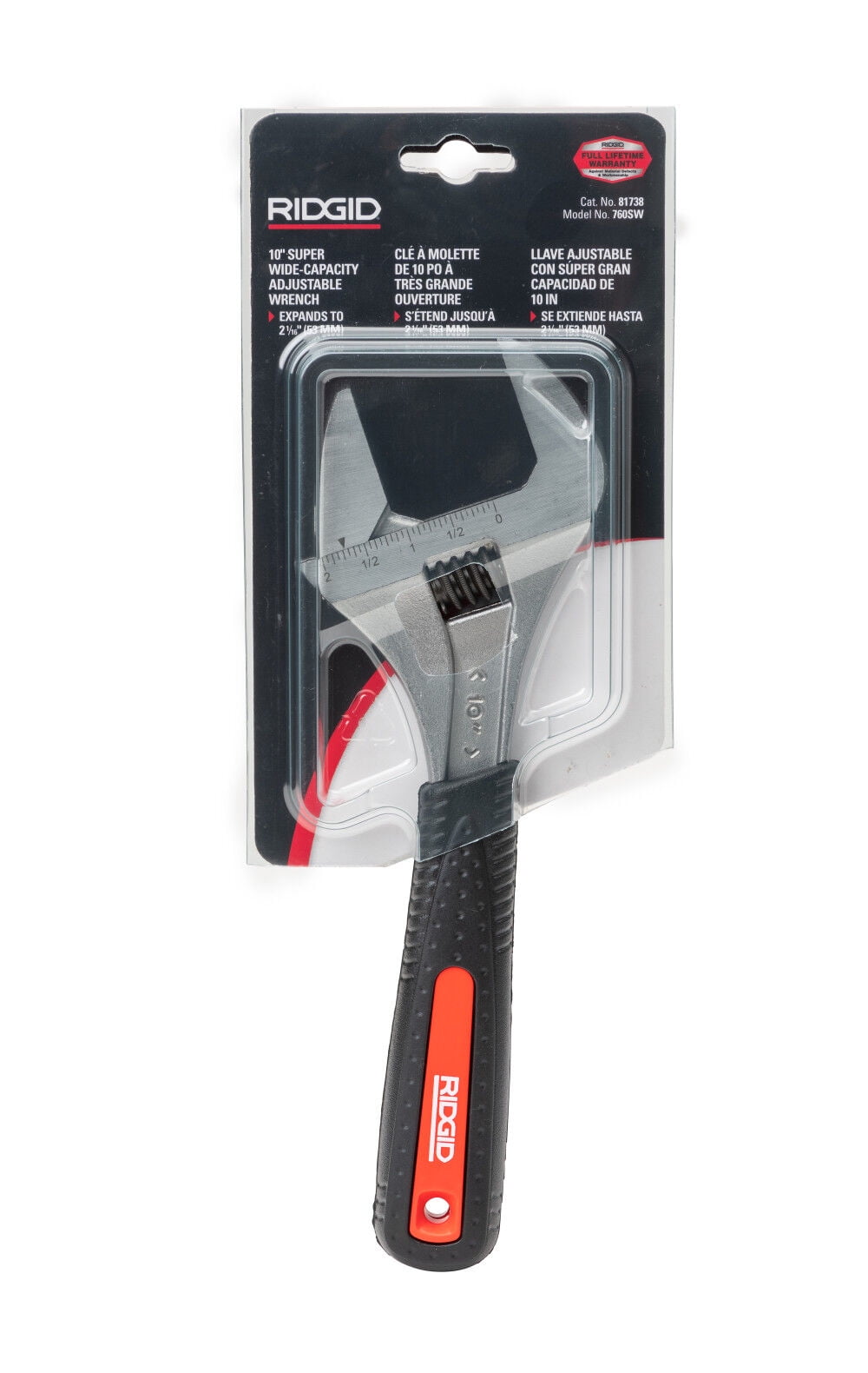 Ridgid 10 Inch Super Wide Capacity Slim Jaw Adjustable Wrench