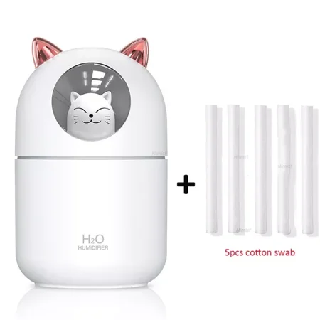 

in USB Air Humidifier Ultrasonic Cool Mist Maker Fogger with Colorful Lamp Cute Cat Mini Aroma Diffuser Humidificador Difuso