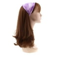 thumbnail image 2 of Cotton Tie Dye Wide & Stretchy Headwrap - Lavender, 2 of 2