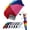 1-Rainbow, variant on Windproof Travel Umbrella for Rain - 43" Auto Open Close 8-Rib Compact, Stylish Two-Tone Color Block Design, Easy-Close Folding Portable Parasol for Men & Women