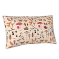 thumbnail image 2 of Bingfone Retro Autum Mushrooms Printed Pillowcase 20x36 inches - Standard Pillow Cases with Envelope Closure,Gifts for Women Men, 2 of 9