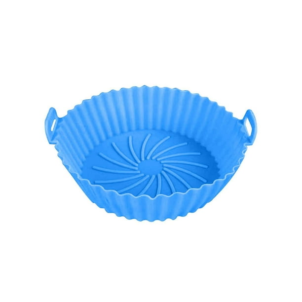 Accesorios para freidora de aire: Bandeja reutilizable para hornear,revestimiento antiadherente para freír,protección contra la grasa,inserto plegable apto para horno,compatible con freidoras de