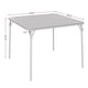 thumbnail image 2 of Yeshouse Mesa plegable cuadrada de 86 cm con tablero acolchado de PU y patas de acero, portátil y resistente, ideal para juegos, fiestas, picnics y hogar, 2 of 9