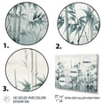 thumbnail image 4 of Designart "Tranquility of Grey and Green Bamboo I" Extra Large People Framed Wall Art - Global Green China Art Entryway Framed Wall Art, 4 of 7