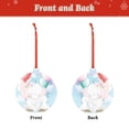 thumbnail image 2 of Naloa Cute Elephant Acrylic Santa Tree Decorations Christmas Hanging Pendant for Christmas Winter New Year Party Hanging Decorations-Round Shape, 2 of 7