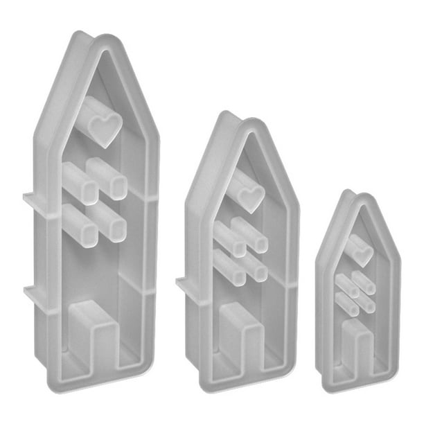 3 Piezas De Moldes De Silicona Moldes De Fundición Moldes Para Velas Moldes Para Fundición Moldes De Silicona Para Velas Con Ventana Moldes Para Jabón
