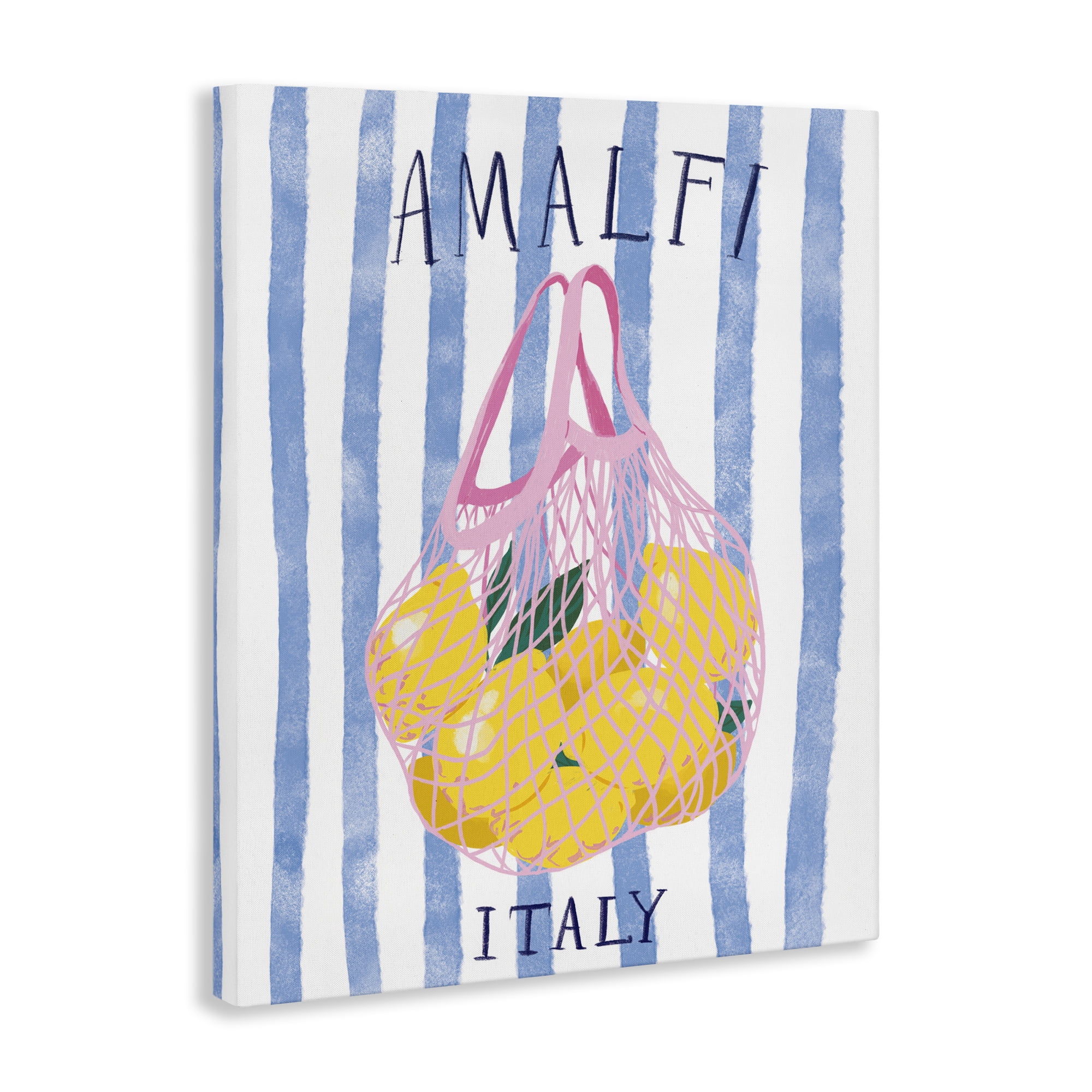 Stupell Industries Amalfi Italy Lemons Food & Beverage Painting Wrapped Canvas Art Print Wall Art, 24 x 30