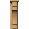 thumbnail image 2 of 5 1/2"W x 12"D x 20"H Mediterranean Smooth Corbel w/Backplate, Western Red Cedar, 2 of 9