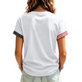 thumbnail image 3 of AHMOMEI Never Forget Shirt 9/11 Memorial American Flag Memorial 9/11 Shirts Courage Hope Short Sleeve Womens Patriotic Shirts, 3 of 3
