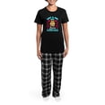 thumbnail image 4 of CafePress - Just A Girl Who Loves Hamsters Gift Women Pajamas - Women's Short Sleeve Print T-Shirt and Pants Dark Cotton Pajama Set, 4 of 7