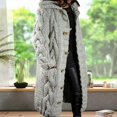 thumbnail image 3 of Women's Winter Fashion Sweater Cardigan Simple Sweater Coat Knitted Jumper Outwear Exquisite Gift for Ladies Birthday, 3 of 4