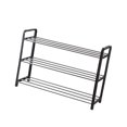 thumbnail image 3 of Estante para zapatos Organizador de estante para almacenamiento de zapatos de múltiples capas Soporte de acero de metal para el hogar, 3 capas largas Monstrate HA003465-02, 3 of 7