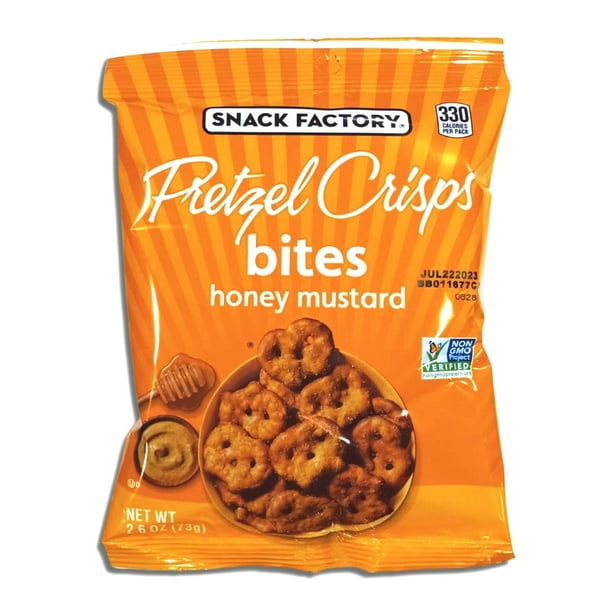 Honey Mustard Pretzel Crisps Bites Value Pack Bundled by Tribeca Curations 2.6 Ounce Pack