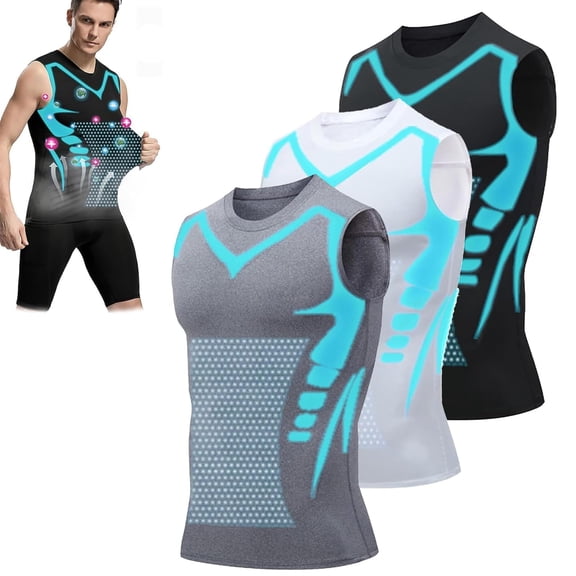 North Alpine Compression Shirt, Northpower Men's Compression Shapewear Tank Top, Breathable Sleeveless Body Shaper Shirt