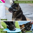 thumbnail image 5 of Dog Muzzle, Basket Breathable Silicone Dog Muzzle for Anti-Barking and Anti-Chewing (Size 6, Black), 5 of 9