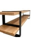 thumbnail image 3 of CASA FERRO Mueble para televisión, acero y madera, diseño único - Acero Negro y Madera de Pino Natural. CASA FERRO Mueble TV estilo Retro, 3 of 4