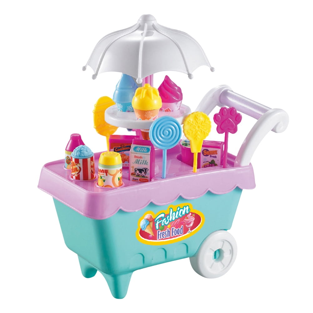 Ice Cream Candy Cart Pretend Play Food Dessert Food Supermarket