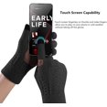 thumbnail image 3 of Mens Knitted Gloves Touch Screen Men Winter Gloves for Cycling Riding Driving (Black), 3 of 6